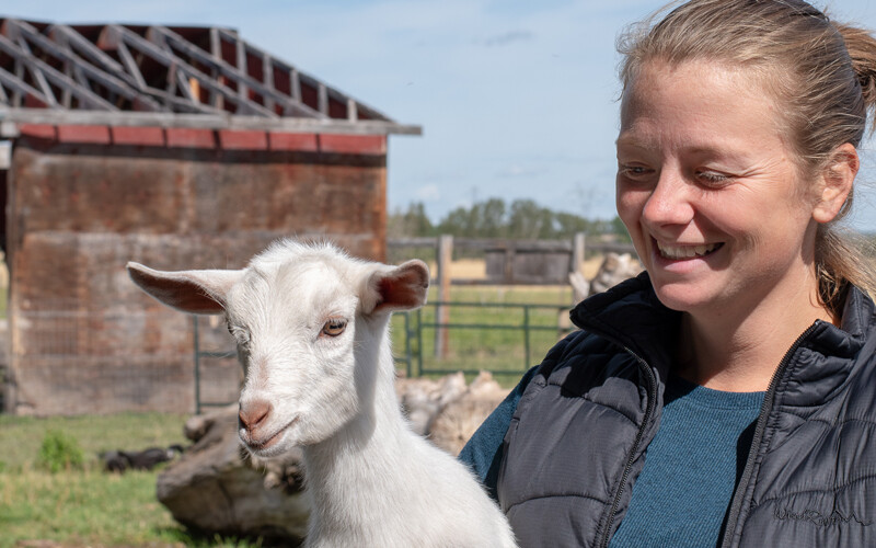 Red Deer County acreage owner, Vanessa Sigurdson.