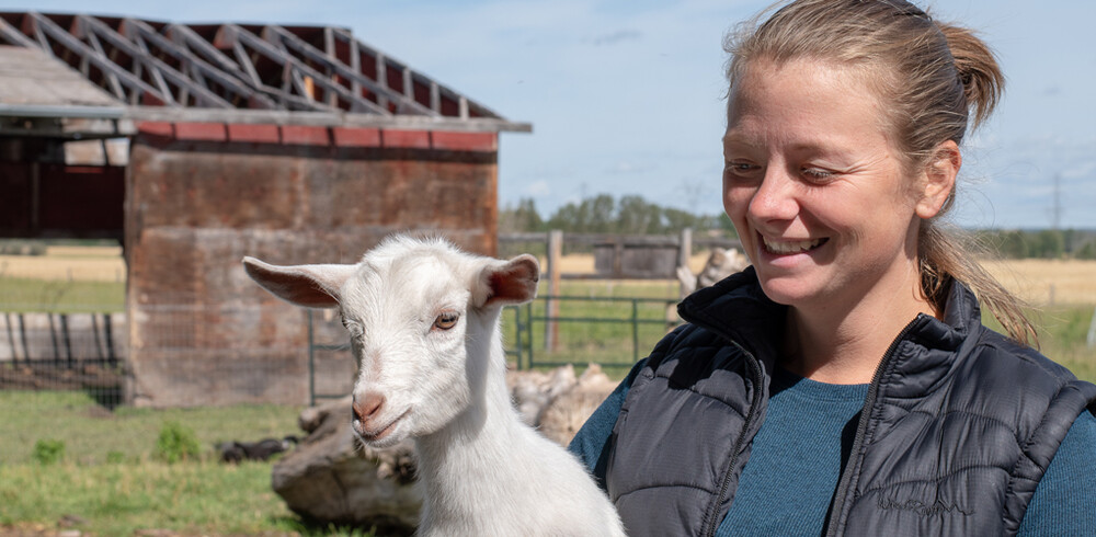 Red Deer County acreage owner, Vanessa Sigurdson.