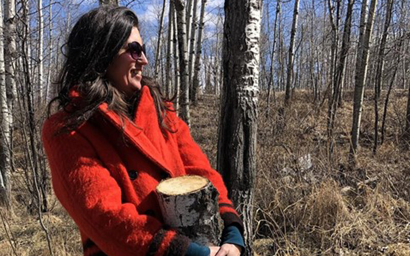 New acreage owner, Hayley Rothenberg.