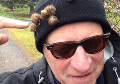 Jim after a walk in the Edmonton river valley.