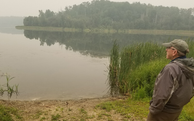 Walter Neilson looks out over Mayatan Lake.