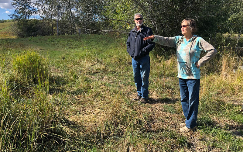 Acreage owners Patti and Claude Albert in Beaver County.