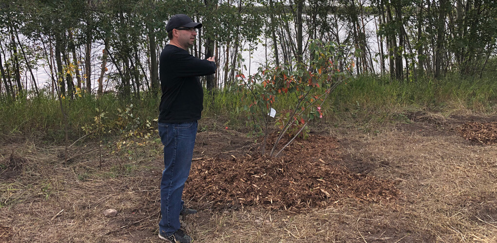 Dean Mackenzie at his Strathcona County property